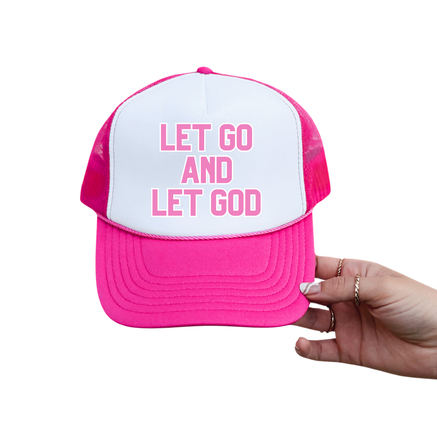 Let Go and Let God Trucker Hat