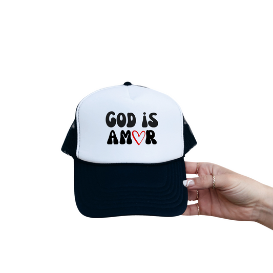 God is Amor Trucker Hat