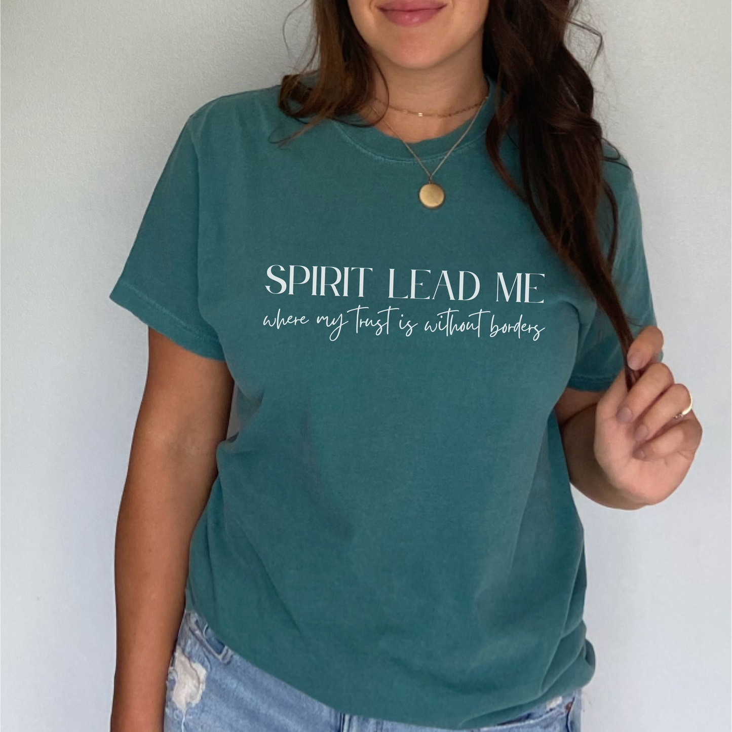 Spirit Lead Me Embroidered Tee