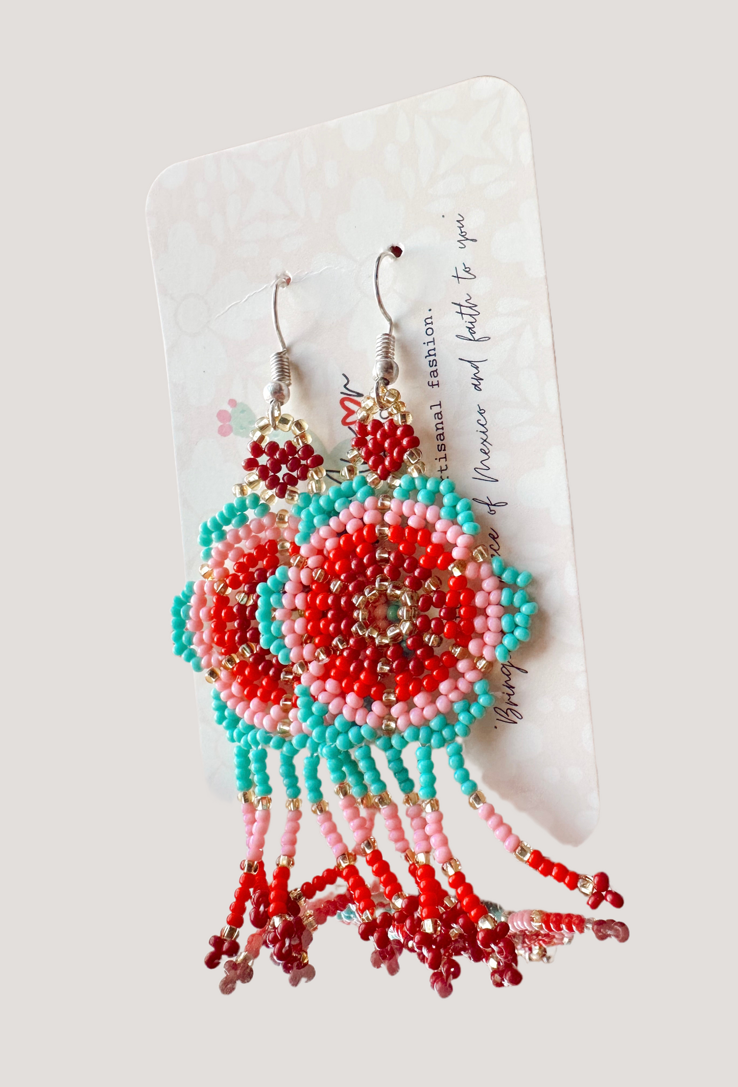 Handmade Huichol Earrings