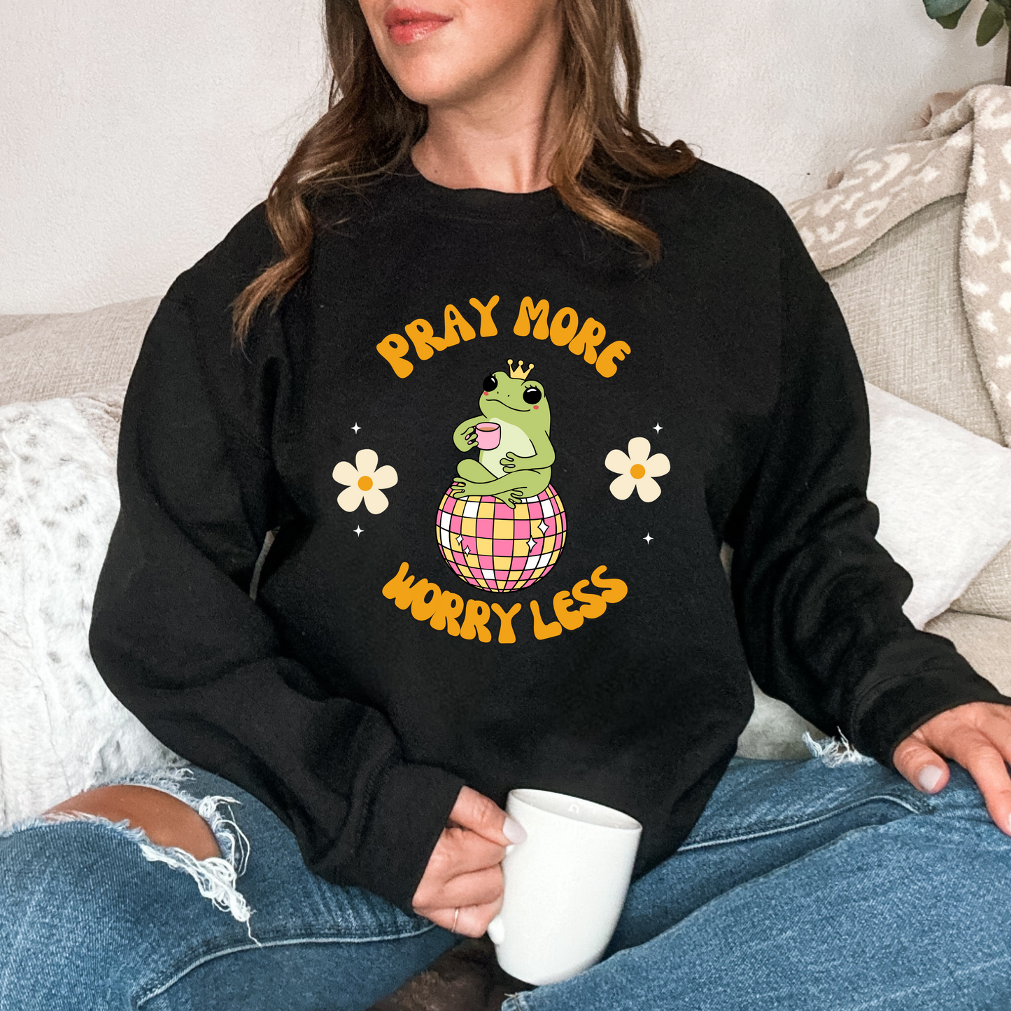 Pray More / Reza Más Sweater