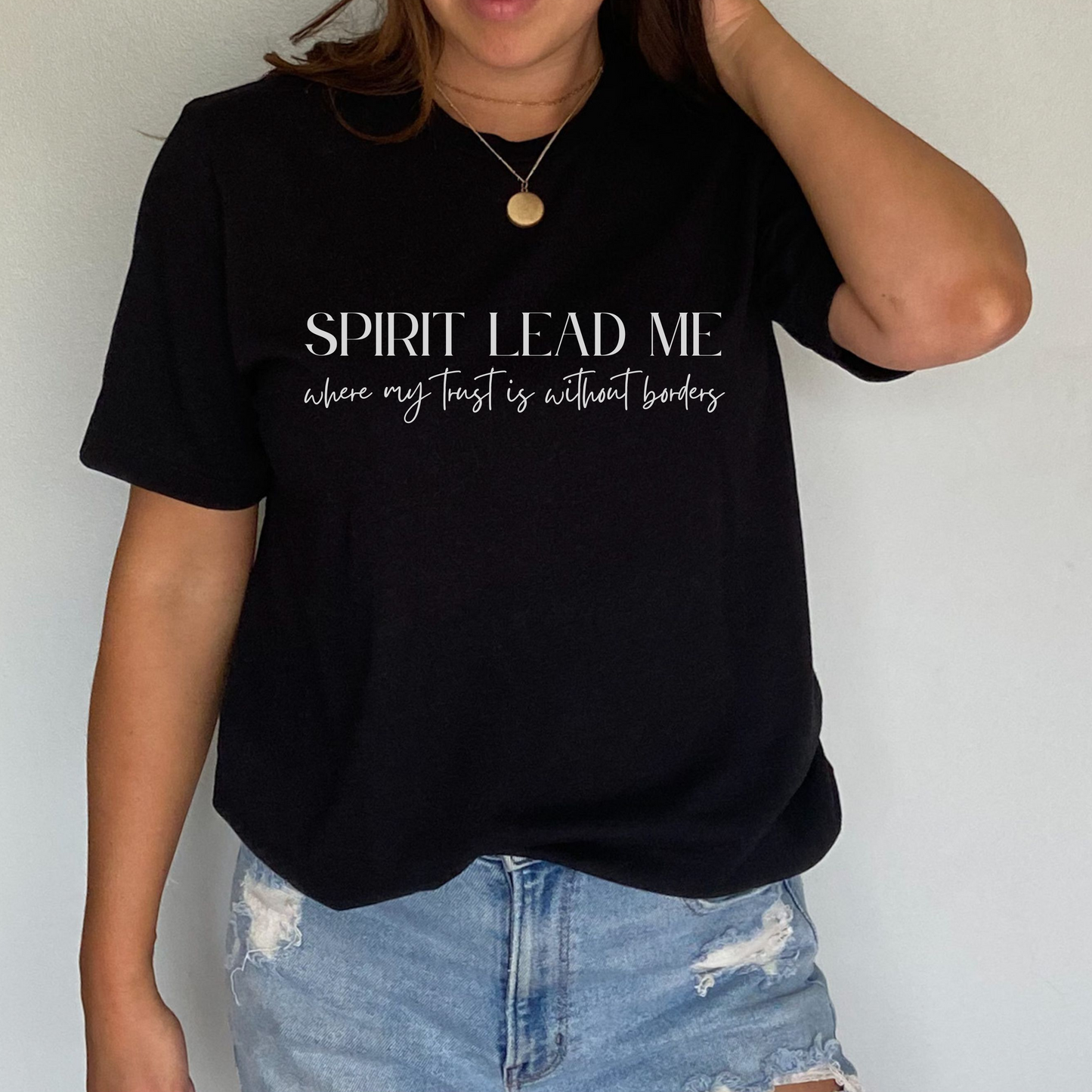 Spirit Lead Me Embroidered Tee