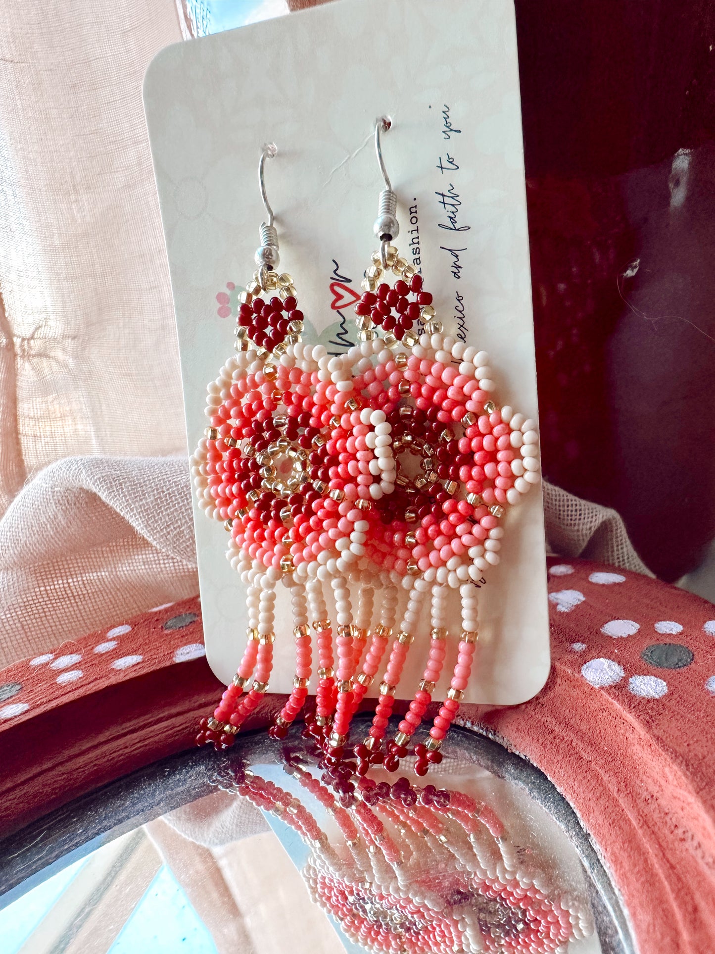 Handmade Huichol Earrings