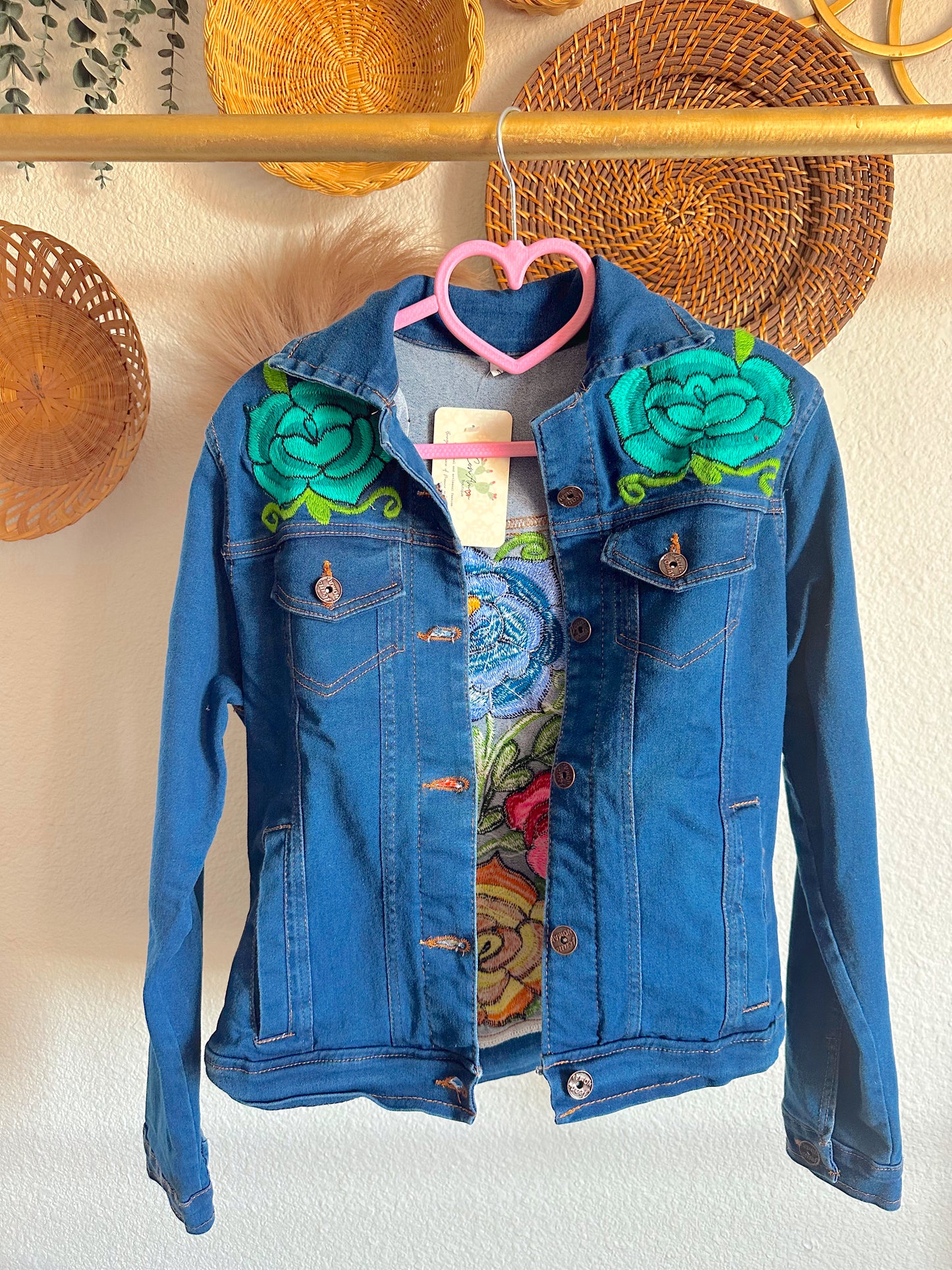 Blue Rose Jean Jacket