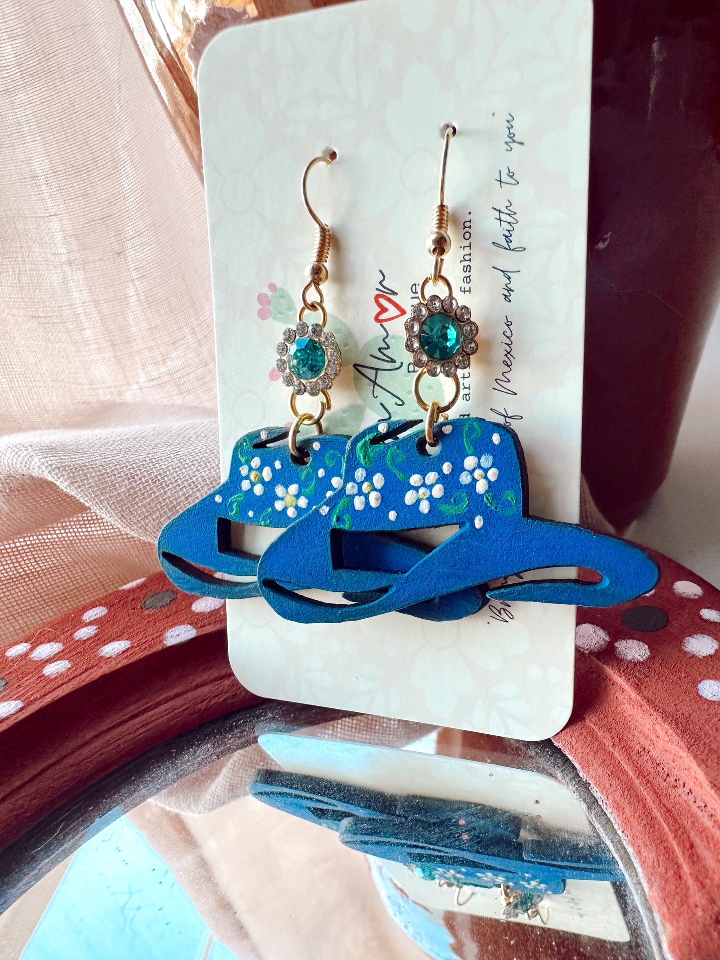 Handmade Earrings - Vaquera Hat