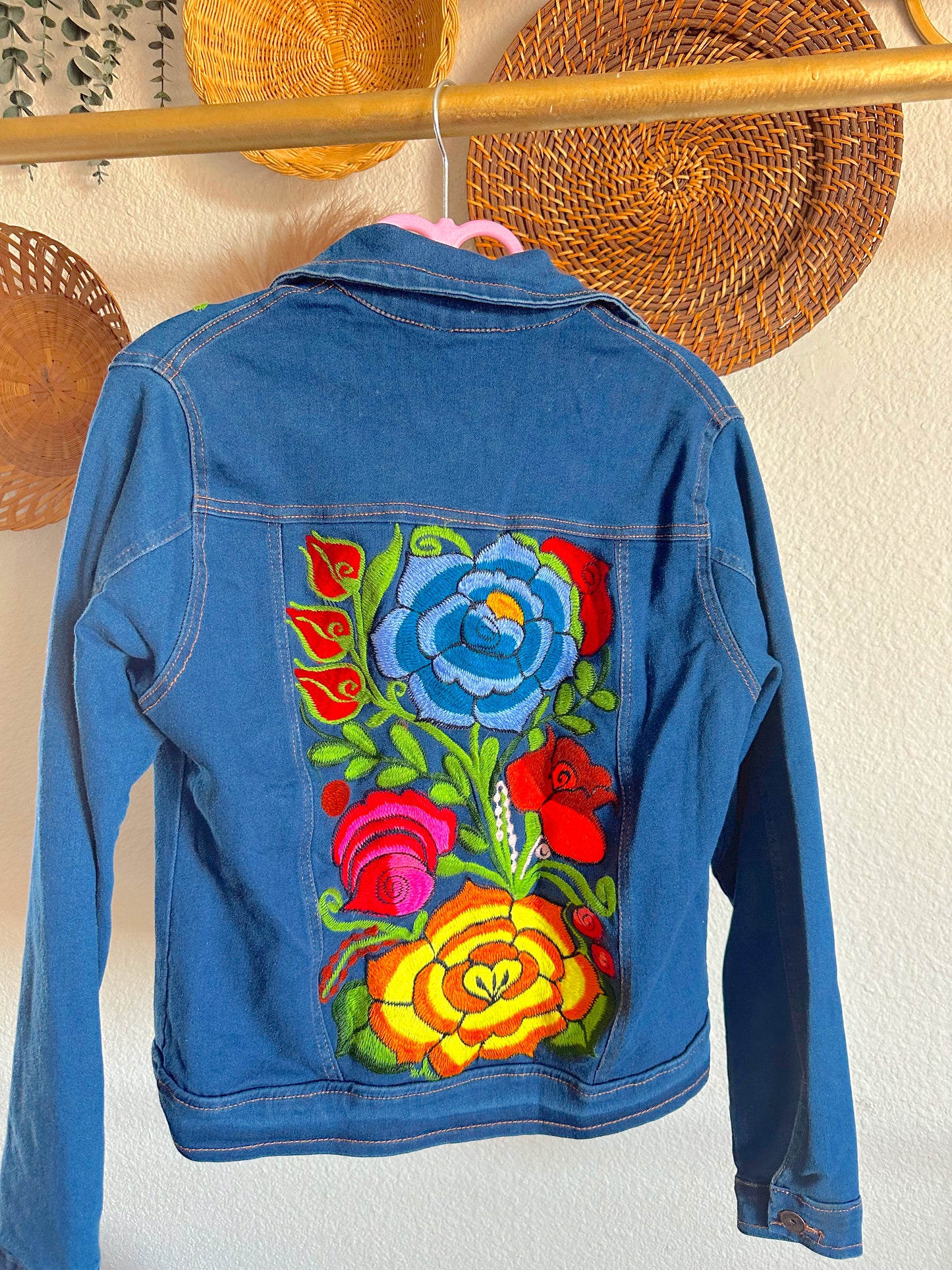 Blue Rose Jean Jacket