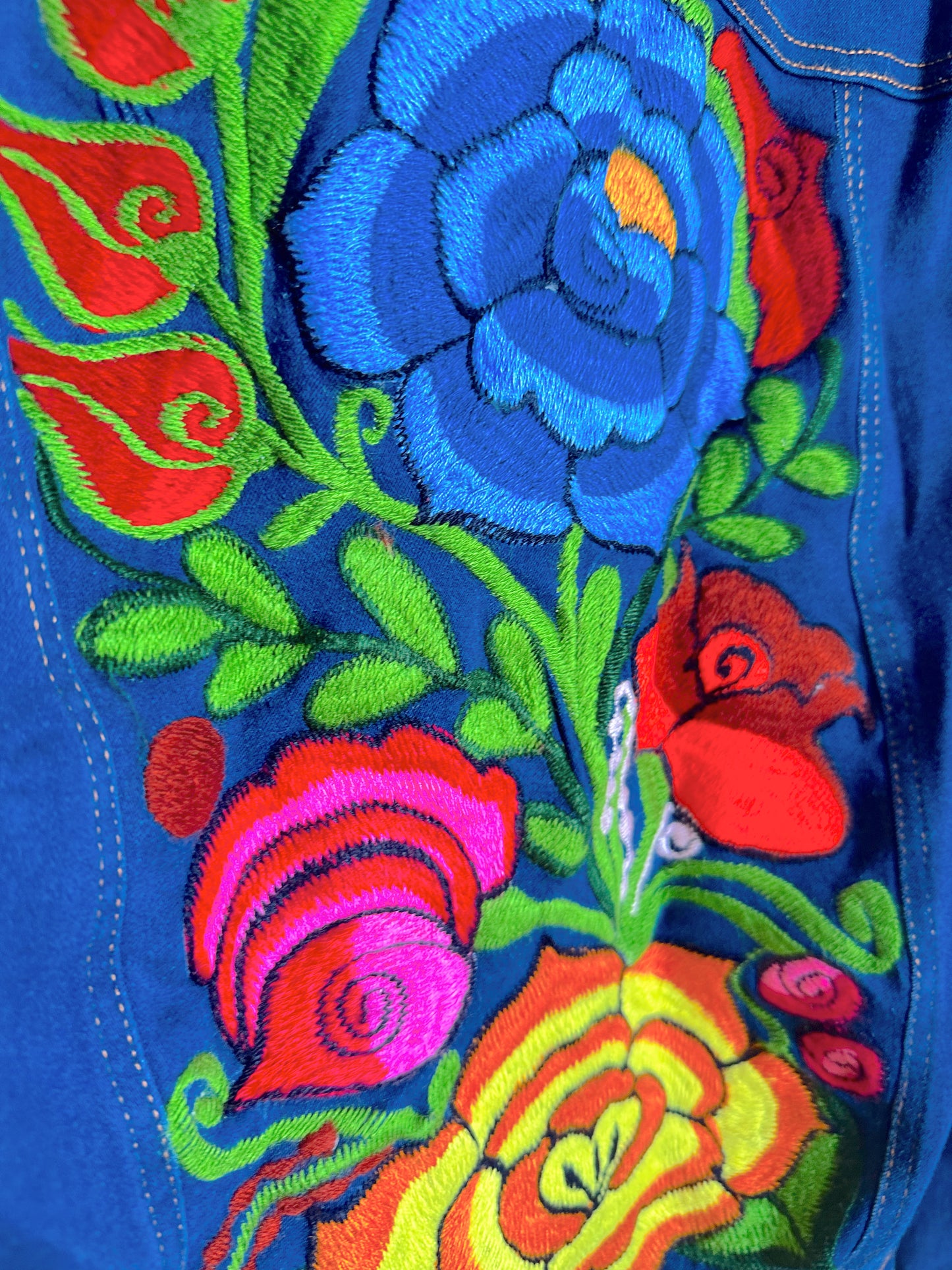 Blue Rose Jean Jacket